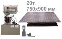 Sherpa AST- 20.3-Pit Люфт-детектор 20 т., пластина 750x900 мм