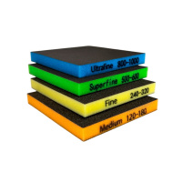 Губка двухсторонняя 120х98х13 мм Medium (P120-180)